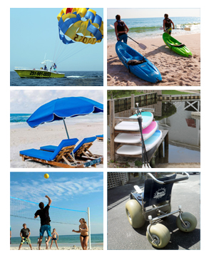 Perdido Key beach equipment rentals