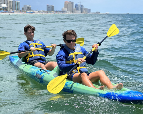 tandem-kayak-rentals-gulf-shores-Ikes-Beach-Service